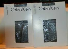 Details About 2 Pair Calvin Klein Pantyhose Backseam Fine Lines Size B Black Ck21