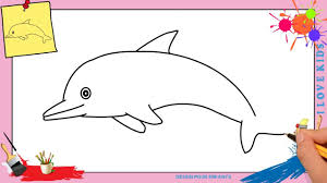 Dessin Dauphin 2 Facile Comment Dessiner Dauphin Facilement Etape Par En 2020 Dauphin Dessin Comment Dessiner Dessin