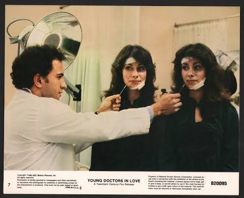 Young Doctors in Love-Sean Young and Michael McKean-8x10-B&W-Still