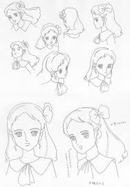 Princesse Sarah Esquisses Preparatoires Le Grenier De La Tele Princesse Sarah Esquisse Manga Princesse
