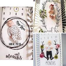 Baby Age Calendar Bed Sheet Fancy Bed Stylish Baby Bedding Cute Bedding