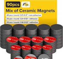 Amazon.com: Ultra-Strong Ceramic Round Magnets with Adhesive ...