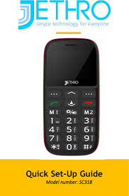 Check out more jethro 3g unlocked models: Sc318 Jethro 3g Senior Cell Phone User Manual Jethro Trading
