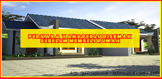 I) duit, rumah dan jongkong emas emas merupakan contoh aset kerana ia boleh menghasilkan pendapatan. Perkara Yang Perlu Disemak Sebelum Membeli Rumah