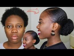 You can even incorporate cornrows on the sides a bun is a great style that can easily transition from day to night and is also super easy to fake. Shrinkage Is A Natural Aspect Of 4c Hair It Surprises Me Each Time Natural Haired Women Are S Natural Hair Tutorials Short Natural Hair Styles 4c Natural Hair