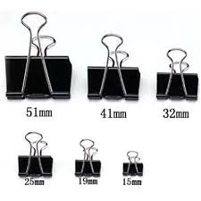 binder clips paper clips