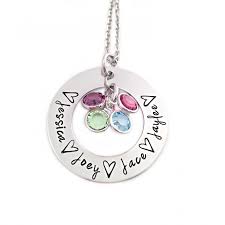 All free shipping, just come and buy one for grandmother and mothers! Personalized Name And Birthstone Necklace Mothers Day Engraved Necklace Mom Children S Names Mom Jewelry Custom Names 1379