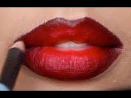 Black And Red Lipstick Ombre Pin By Phyllis Tomlinson On Make Up Red Lips Tutorial Red Ombre Lips Ombre Lips
