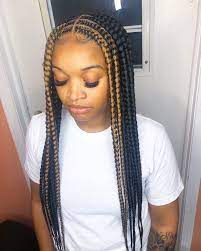 In this hairstyle, the double laced from both the side combines with ponytails. Welcome To Blog Braids For Black Hair Braided Hairstyles Hair Styles