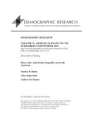 El clásico se disputa desde las 14.30 en el cilindro de avellaneda, con el arbitraje de darío herrera y la. Pdf Race Color And Income Inequality Across The Americas