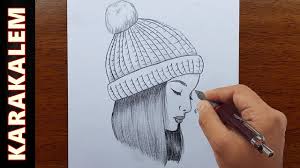 Çok kolay üzgün kız çizimi / ağlayan kız nasıl çizilir. Karakalem Kiz Cizimi Bereli Kisa Sacli Kiz Nasil Cizilir Karakalem Cizimi Youtube