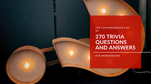 Read on for some hilarious trivia questions that will make your brain and your funny bone work overtime. The Comprehensive List Of 270 Trivia Questions And Answers For Workgroups
