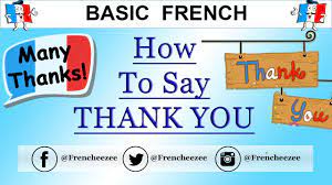 Isn't't there a better way. 7 Ways To Say Thank You In French Youtube