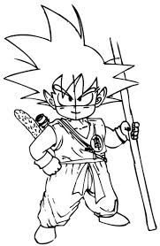 Use pairs of curved lines that meet in jagged points. How To Draw Son Goku As A Child From Dragon Ball Z With Drawing Lesson How To Draw Step By Step Drawing Tutorials