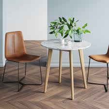 Nathan James Amalia Light Brown Tan Marble Laminate Round Bistro Dining Table Walmart Com In 2020 Bistro Dining Table Small Table And Chairs Small Dining Table