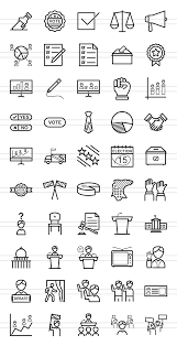 50 Elections Line Icons Doodle Art Mini Drawings Doodle Art Journals