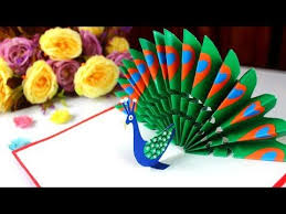 If drawing isn't your strength, but you still want to create a meaningful pop up card, use these printables to guide. Diy How To Make Peacock Pop Up Card Easy Blue And Green Peacock With Paper Handmade Birthday Card Diy Pop Up Cards Handmade Birthday Cards Cards Diy Easy