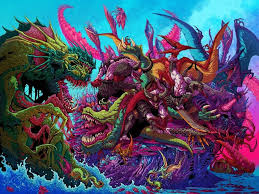 Monster Brawl An Art Print By Brock Hofer Art Print Artist Art Prints