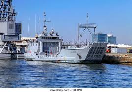 Us Army Landing Craft Utility At Port Of Yokohama Japan Stock Bilder
