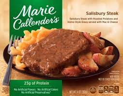 My daughter ate every bite of that+ so i was expecting a salisbury steak and got a hamburger patty instead. Marie Callender S Salisbury Steak Frozen Dinner 14 Oz Qfc