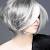 Ombre Silver Hair Color