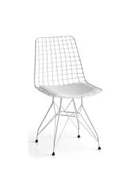 Ddstore Beyaz Tel Sandalye Trendyol