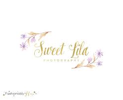 Lilac Logo Flower Logo Premade Logo Watercolor Logo Gold Logo Circle Logo Floral Logo Logo Designs Business Log Flower Logo Floral Logo Watercolor Logo