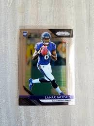 Lamar Jackson Prizm Rookie Card Baltimore Ravens Gift Gifts For Men Birthday Gift For Him In 2020 Mens Birthday Gifts Baltimore Ravens Gifts Birthday Gift For Him