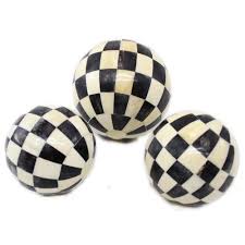 Complement your existing decor with a variety of functional accent pieces. Black White Decorative Bone Balls Rs 180 Piece H I Impex Id 22799757562
