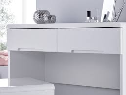 Dressing tables offer extra storage and are a great place for keeping all the necessary accoutrements needed (or not!) for keeping you looking beautiful. Manilla White Dressing Table With 2 Drawers Time4sleep