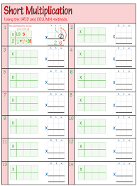 free printable multiplication worksheets for grade 3 to 5