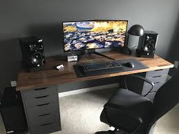 My Karlby Battlestation With Matte Polyurethane Finish Diy Computer Desk Home Office Setup Home Office Design