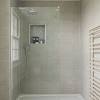 Sterling vikrell shower base32whiteshower basevikrell materialswirl gloss finishslip resistantlightweight for easy handlingoverall size 32 x 34when shower walls are added the. 1