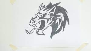 Dragon tattoo drawing tattoo drawings body art tattoos sleeve tattoos cool tattoos star tattoos awesome tattoos celtic dragon tattoos dragon men amazing japanese tattoo designs especially japanese dragon tattoo picture 5 feminine dragon tattoo designs feminine dragon tattoo. How To Draw A Dragon Head Tribal Tattoo 10 Youtube