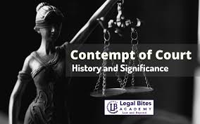 It may stop somebody from getting a fair trial and can affect a. Contempt Of Court History And Significance