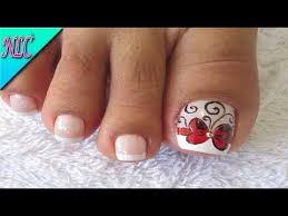 Uñas de los pies pintadas. Modelos De Unas Para Pies Basaru Club