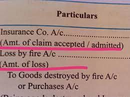 When you complete your insurance you tell the insurance company if you are claiming gst on the policy. If The Claims Is Partly Admitted By The Insurance Co For The Loss Of The Business By Fire Then While Brainly In