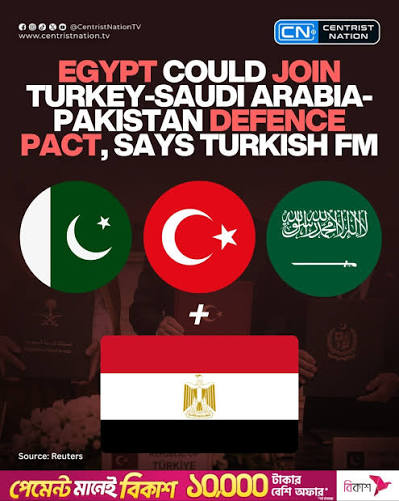 Egypt could join the newly signed defence pact between Türkiye, Saudi Arabia  and Pakistan once several technical issues are resolved, Turkish Foreign  Minister Hakan Fidan has said #egypt #centristnation