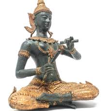 Babb on february 7, 2008 cast in bronze is, of course, best in a live performance. Asian Thai Gilt Bronze Of An Angel Buddha Playing Music At 1stdibs