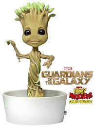 Toy Place Colecionaveis Boneco Baby Groot Body Knocker Danca Sem Parar Com Energia Solar O Simpaticissimo Groot Bebe E O Novo Boneco Da Linha Neca Body Knockers Com Figuras Que Balancam