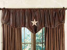 Starlight Trails Chocolate Star Valance Western Home Decor Western Rooms Country House Interior