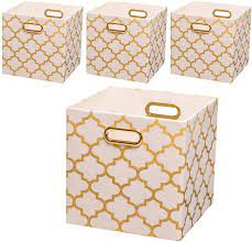 Kilo bars are an exceptionally convenient way of storing gold bullion. Amazon Com Posprica Collapsible Storage Bins 11 11 Fabric Storage Baskets Set Of 4 Cream Gold Lantern Home Kitchen