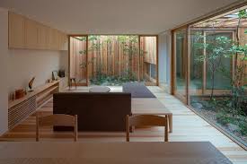 The Interiors Have Been Finished In A Mix Of Cedar Japanese Cypress And Spruce Minimal House Design Japanese Modern House Japanese House