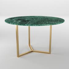 Masa dining table white legs with white top 200cm. Simple3 Green Marble Dining Table Mawrble