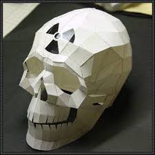 New Paper Craft Halloween Nuke Skull Free Papercraft Download On Papercraftsquare Papercraft Download Paper Crafts Origami Paper Art