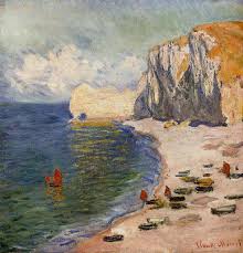 La Plage Et La Falaise D Amont C Monet W 1012 Monet Art Monet Paintings Claude Monet Paintings