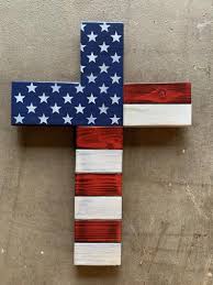 Black And White Striped Flag With Cross Wood Usa Flag Cross Christian Wood Cross Patriotic Wood Flag Etsy In 2020 Wood Flag American Flag Wood Wood Flag Diy