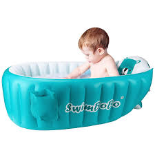 Instead of going straight from the baby bath to the big tub, try a bath ring (which is really a seat similar to a high chair that is. Buy Inflatable Baby Bath Tub Portable Foldable Travel Mini Swimming Pool Helps Infants To Toddler Tub Blue Online In Turkey B08qmhrlzv