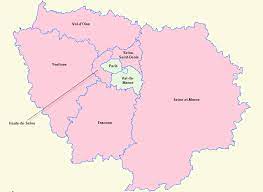 L'ile del france e il suo territorio. Frankreich Ile De France Karte Arge Bautenserie 1948 E V