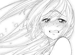 Supercoloring.com is a super fun for all ages: Anime Coloring Pages Sad Coloring And Drawing